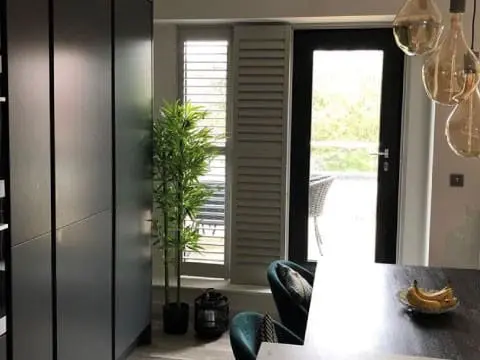 white kitchen shutters