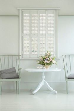 White solid shutters