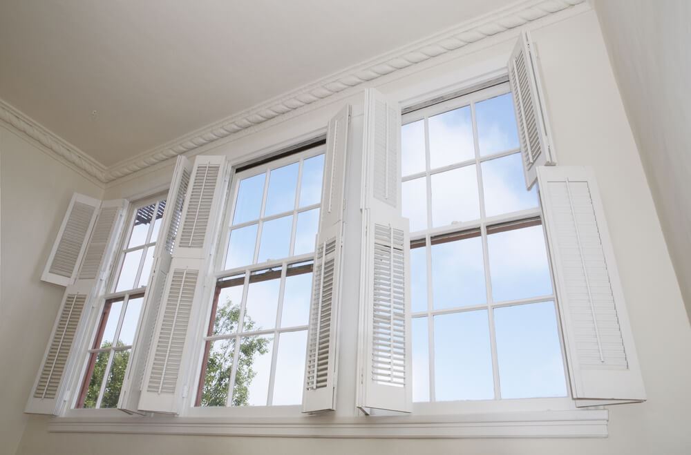 shutters on window