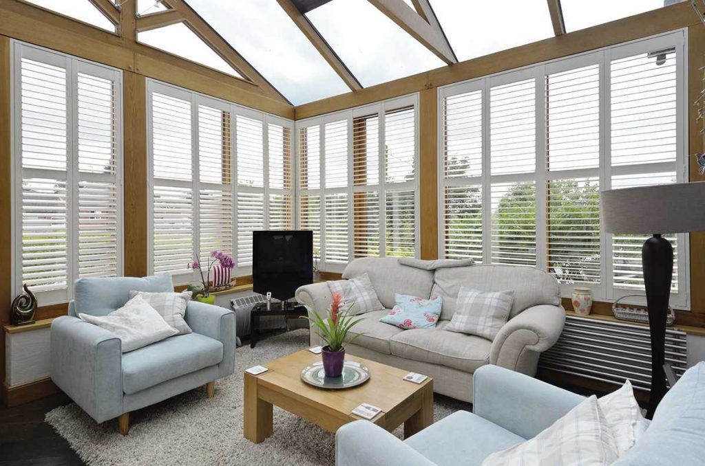 conservatory plantation shutters