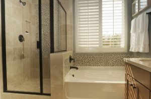 Modern bathroom shutters