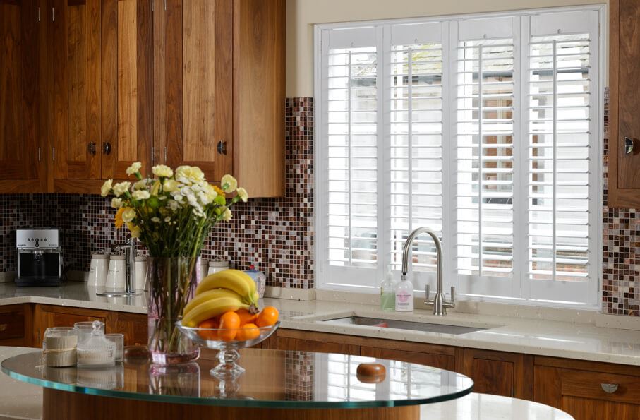 white kitchen shutters