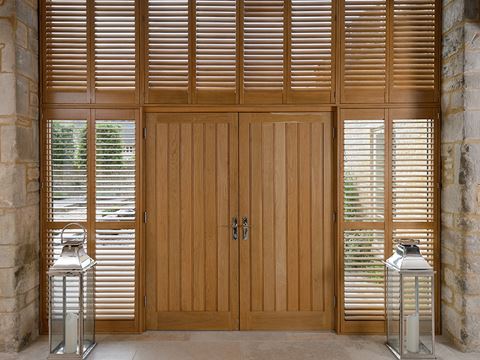 wooden full height shutters