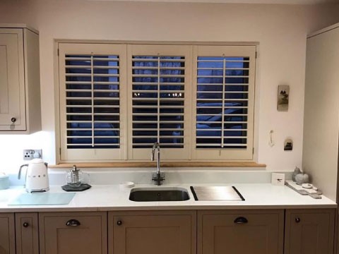 white kitchen shutters