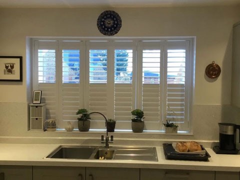 white kitchen shutters