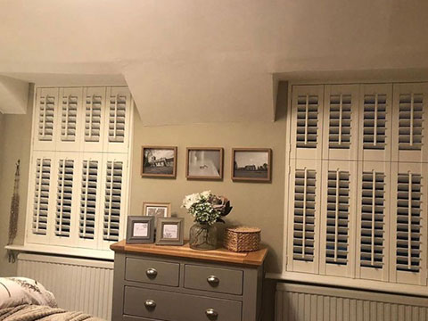 white tier on tier shutters